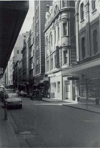 Little Collins Street near the corner of Elizabeth Street