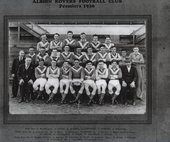 Albion Rovers Football Club 1936