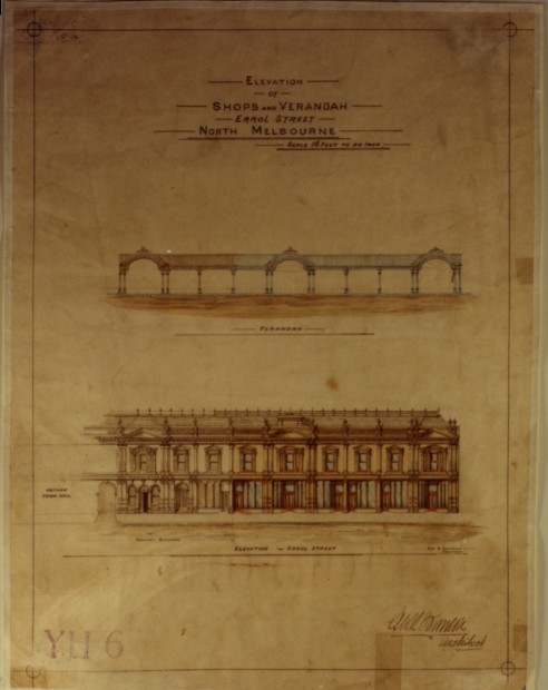 Original plans for Municipal buildings in Errol Street