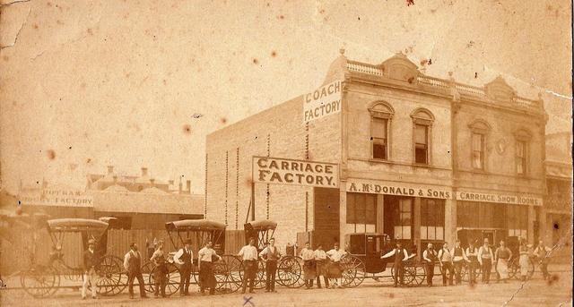 Alexander McDonald's carriage works in Leveson Street