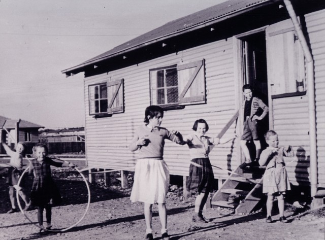 Children playing at Camp Pell