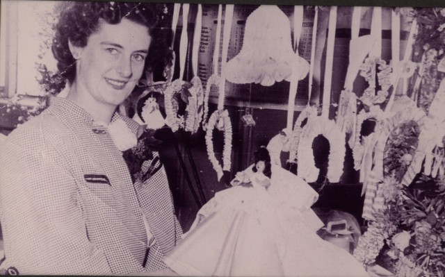 Norma Newland at the Liberty Corset Factory