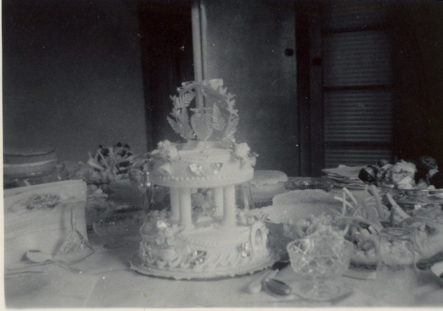Wedding cake from Rath's Cake Shop ,North Melbourne