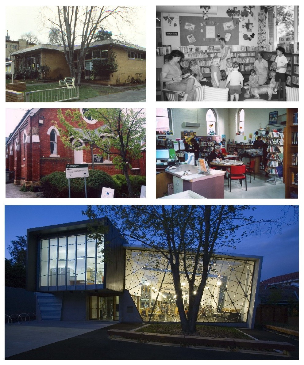 Three Incarnations of East Melbourne Library 