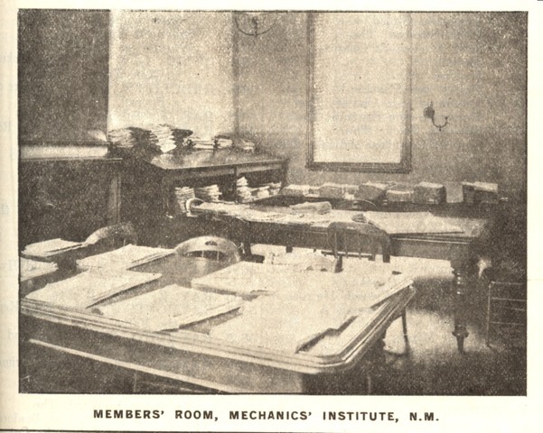 Members' Reading Room, Mechanics' Institute, NM