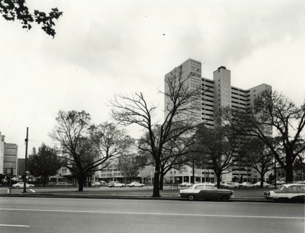 Canning Street high rise from Macaulay Road