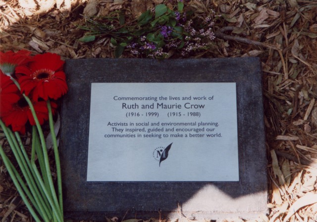 Ruth and Maurice Memorial Plaque