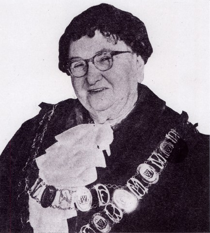 Marie Dalley in Mayoral Robes