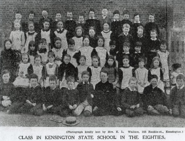 Class in Kensington State School in the Eighties