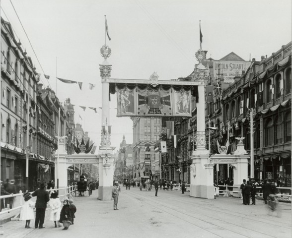 Australian Federation Royal Visit 1901 - German citizens' arch