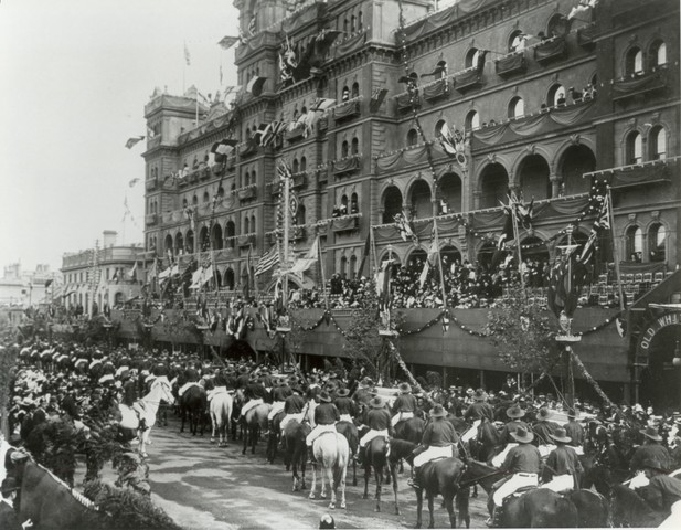 Australian Federation Royal Visit 1901 - The Stockmen's Procession