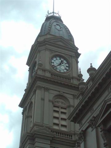 Hail Damaged North Melbourne Town Hall Clock
