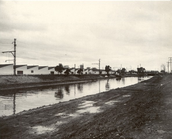 Moonee Ponds Creek and Arden Street Bridge