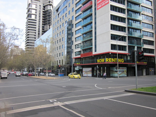 124 present: Corner of A'Beckett Street and Queen Street, Melbourne