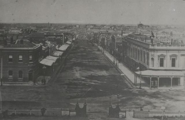 093 past: Bourke and Spring Streets, Melbourne