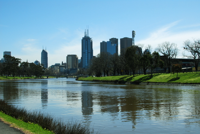 143 present: View of Melbourne from the Yarra