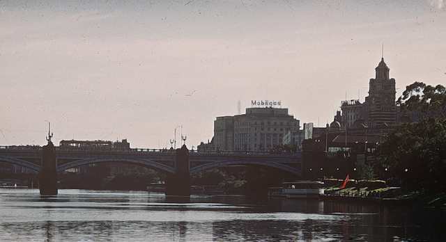 102 past: View of the Yarra from Swanston Street, Melbourne