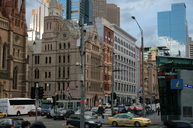 081 present: Corner Flinders and Swanston Street, Melbourne
