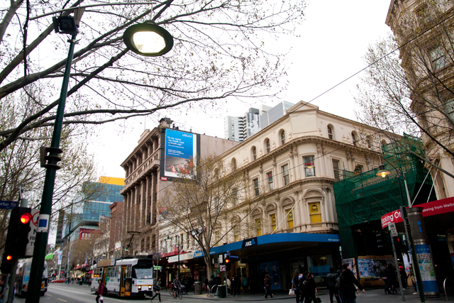 065 present: Swanston Street near Bourke, Melbourne