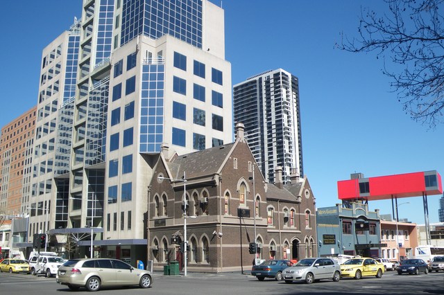 050 present: Corner of Lonsdale and King Streets, Melbourne