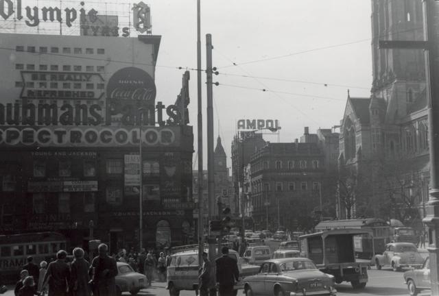 018 past: Corner of Swanston and Flinders Street, Melbourne