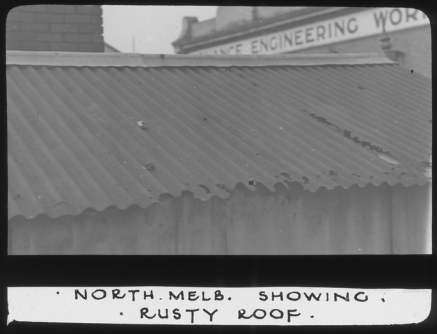 House showing rusty roof, North Melbourne