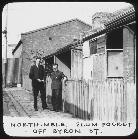 Slum pocket off Byron Street, North Melbourne