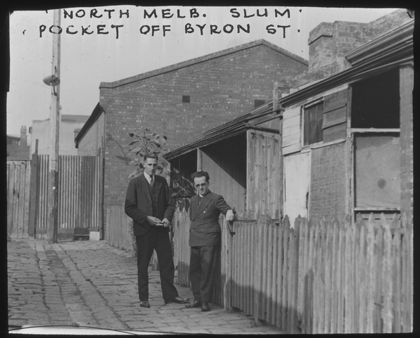 Slum pocket off Byron Street, North Melbourne