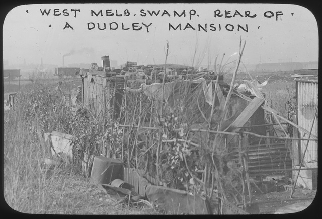 West Melbourne swamp: Rear of a Dudley mansion
