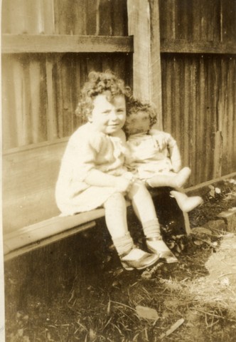 Mary Leith with doll