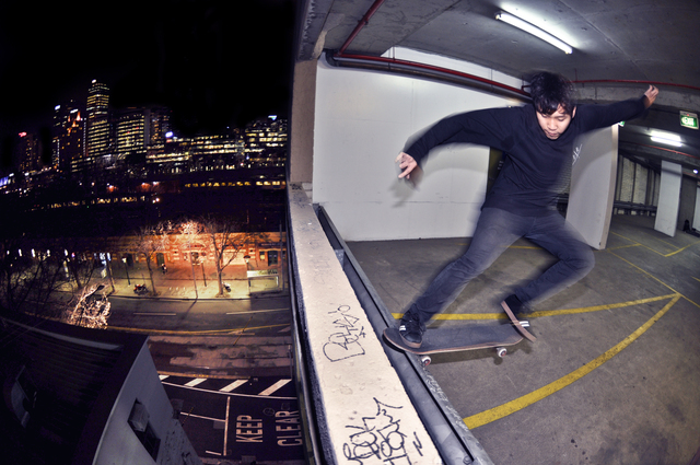 'Oak - Frontside Noseslide above Melbourne'
