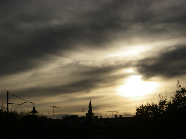 'Winter Sunrise over Melbourne University'