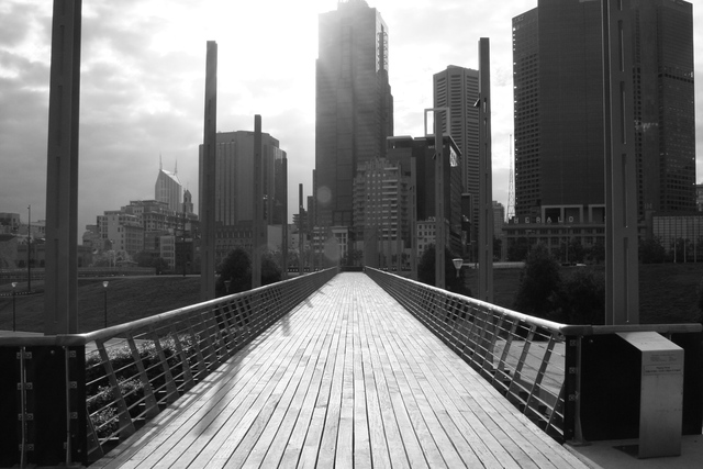 'Walkway Federation Park - Winter Evening'