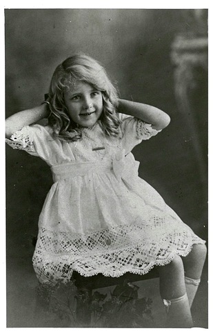 Sylvia Skerry as a young girl