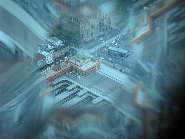 'Flinders Street junction through the looking glass'