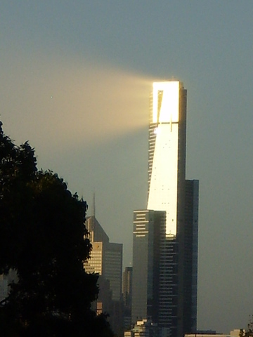 'Eureka Tower laser beam'