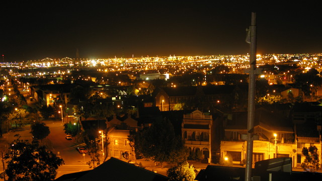 'Night View over Western Suburbs'