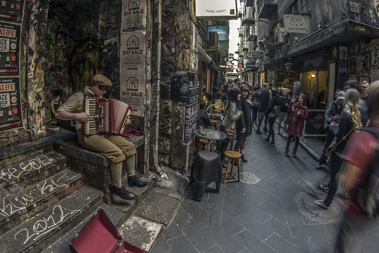 'Shy busker'
