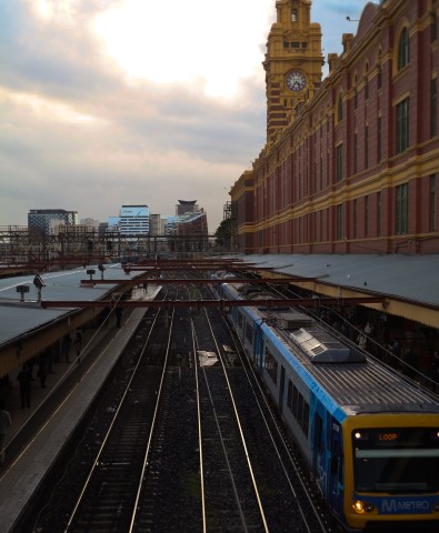 'From above the station'