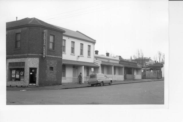 Princess Street south and corner of Cobden Street, North Melbourne