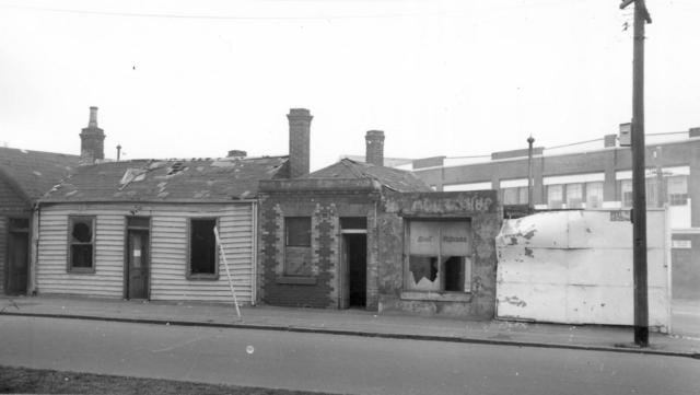Peel Street west, corner Bedford Street