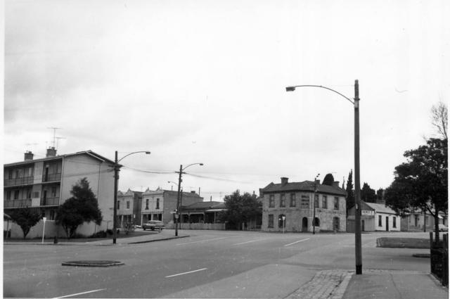 Corner of Molesworth (north east) and Harker (north west) streets, North Melbourne 