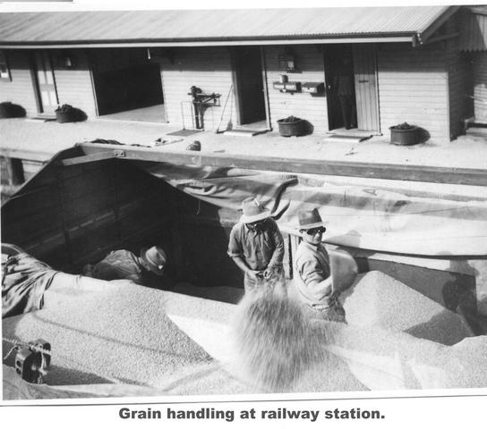 Grain handleing at Mildura Railway Station.