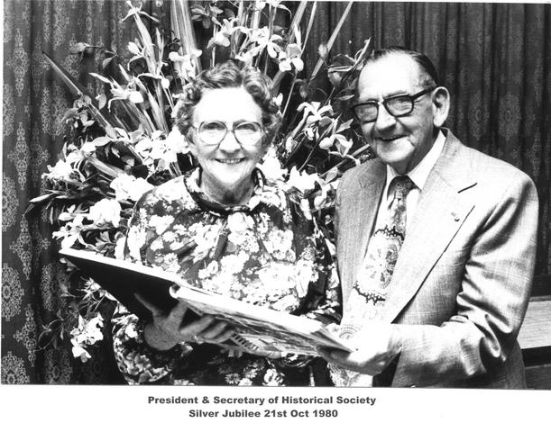 President & Secretary of Historical Society Silver Jubilee 21st October 1980 Mildura