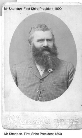 Mr Sheridan First Shire President 1890 Mildura