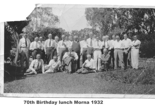 70th Birthday lunch, Morna, Mildura.