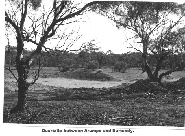 Quartzsite between Arompo and Betundy. Mildura.