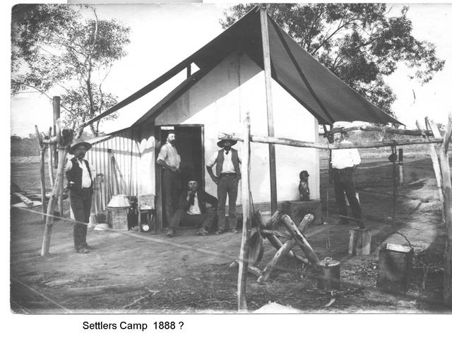 Settlers camp 1888? Mildura.
