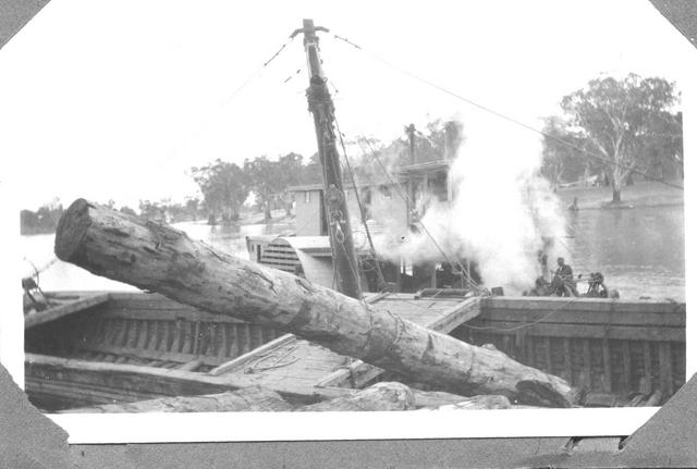 Wood Barges Mildura.