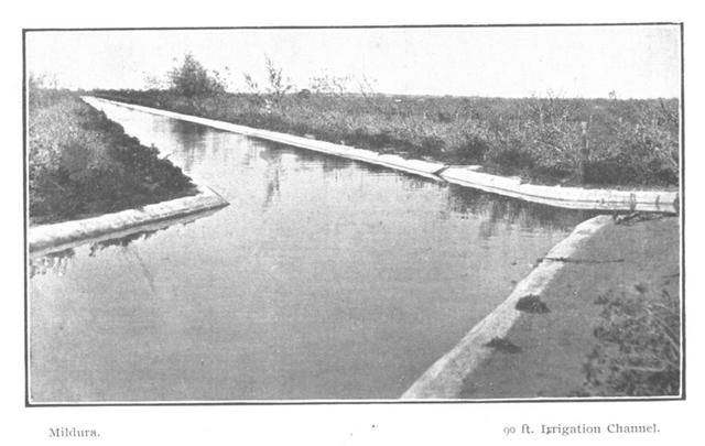 Irrigation channel Milduea.